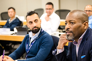 Students in an Executive Education classroom