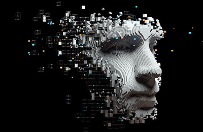 Abstract image of human face